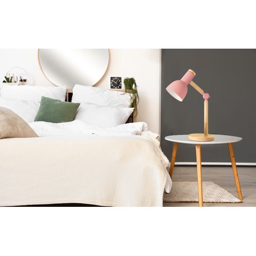 Lampe De Bureau En Bois - Rose