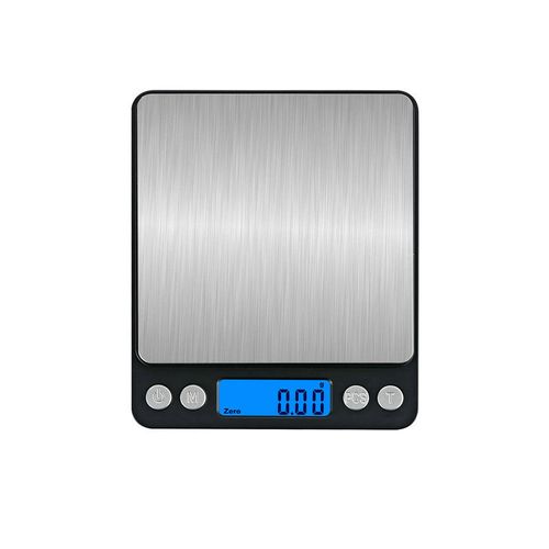 Noir Balance De Cuisine Électronique De Haute Précision 500 G/0,01 G Avec Écran LCD Rétroéclairé