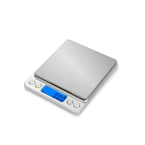 Argent Balance De Cuisine Électronique De Haute Précision 500 G/0,01 G Avec Écran LCD Rétroéclairé