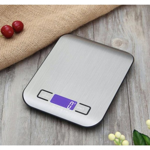 Balance De Cuisine Électronique De Haute Précision Noire [1g/5kg], Type à Piles, 1 Pièce