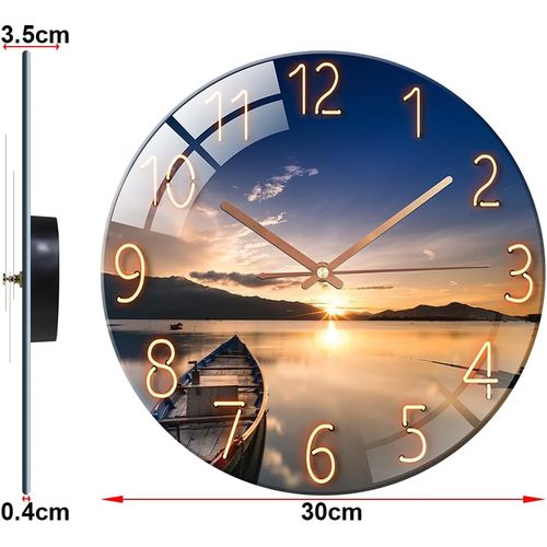 Horloge Murale Au Design Moderne 30 Cm, Horloge Murale Exquise Suspendue