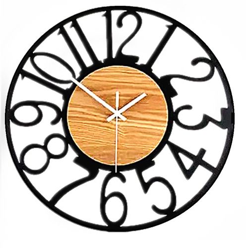 Horloge Murale Au Design Rétro Moderne, 40 Cm Pour Salon, Cuisine, Bureau