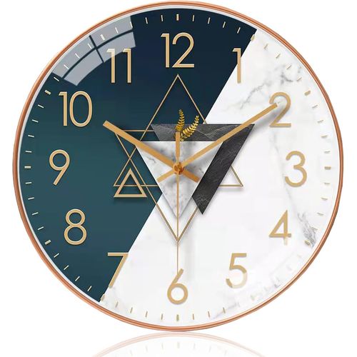 Horloge murale silencieuse de 30 cm, horloge à pendule silencieuse pour chambre à coucher