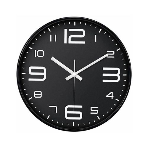 Horloge murale à pendule de style vintage 12 pouces noire 1 pièce