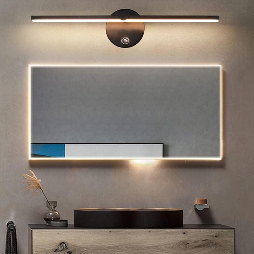 Applique Murale LED Pour Miroir De Salle De Bain Avec Interrupteur, Rotative à 300°, 8w 4000k, 40cm
