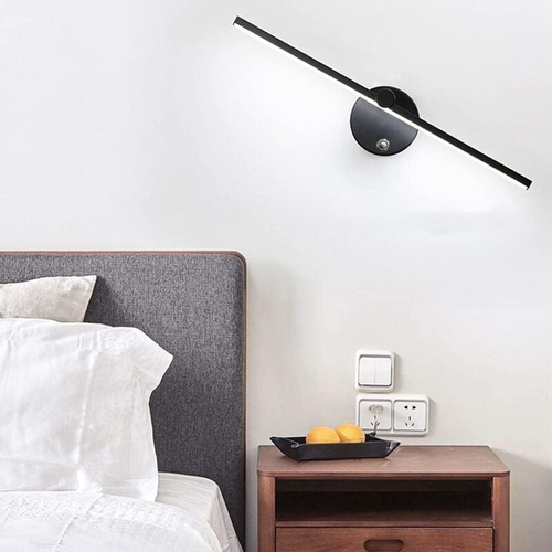 Applique Murale LED Pour Miroir De Salle De Bain Avec Interrupteur, Rotative à 300°, 8w 4000k, 30cm