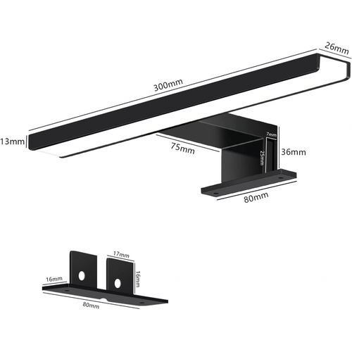Source Lumineuse LED, Lumière Blanche, Luminance Neutre 4000k, 5w, 650lm, Ip44, 300mm