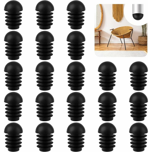 50 Embouts Ronds Pour Tube De Chaise, Protecteurs De Pieds De Chaise, Embouts D'entrée Ronds (19 Mm)