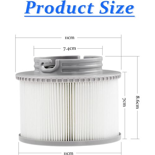 3 Pièces Filtre Pour Mspa Fd2089, Cartouche Filtrante Mspa