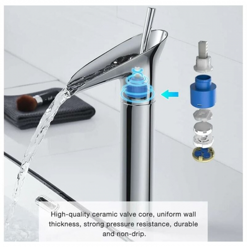 Robinet De Salle De Bain à Levier Unique, Mitigeur De Lavabo Vintage Chromé