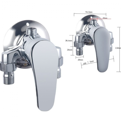 Robinet De Douche Apparent Douche Triangulaire Chauffe-eau Solaire