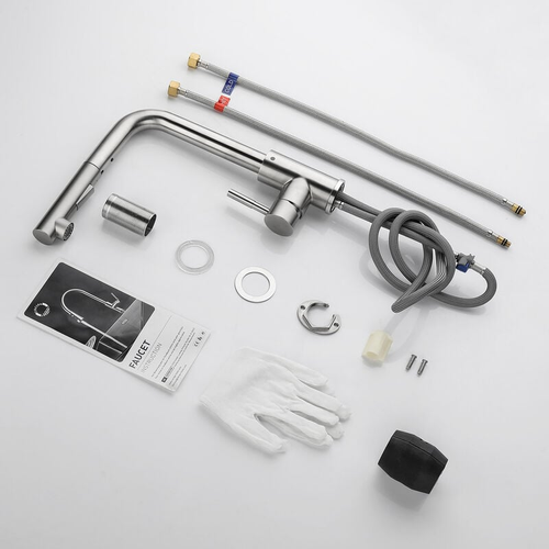 Robinet De Cuisine Avec Douchette Extractible, Robinet De Cuisine Pivotant à 360 Degrés