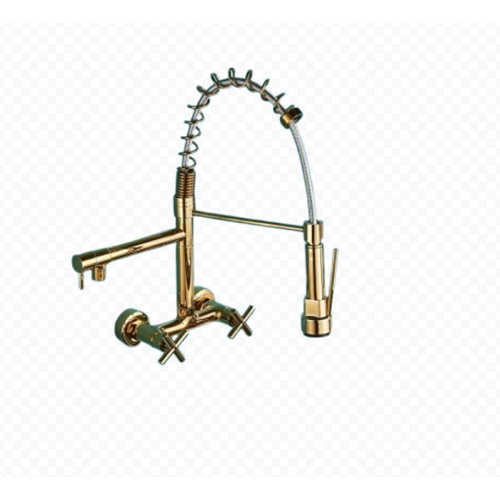 Robinet De Cuisine Mural Avec Bec Rétractable, Robinet D'évier Pivotant à 360°