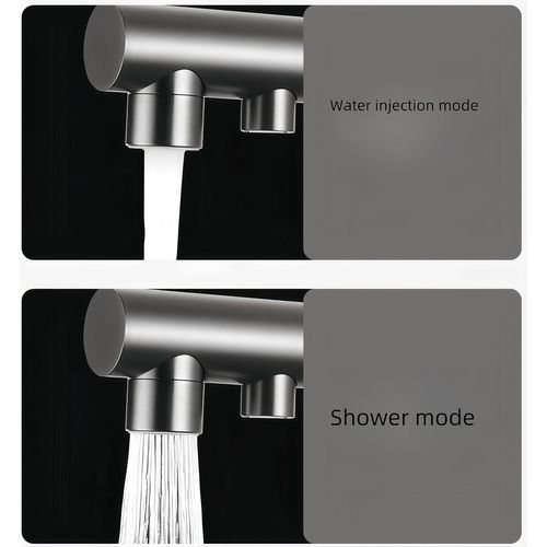 Robinet De Cuisine à Trois Voies Avec Douchette Extractible, Robinet De Cuisine Pivotant à 360°