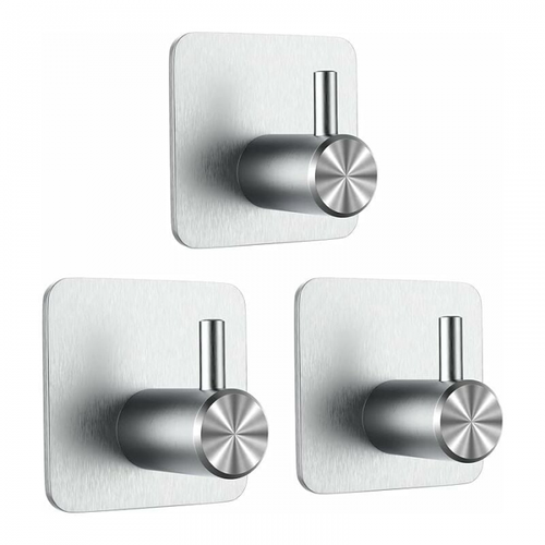 3 Pièces Crochet Adhésif , Crochet Mural De Salle De Bains, Sans Perçage Porte Serviette