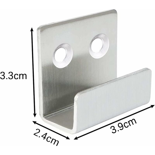 8 Pièces Crochets Muraux Épaissis En Acier Inoxydableadaptés à La Salle De Bain, à La Cuisine