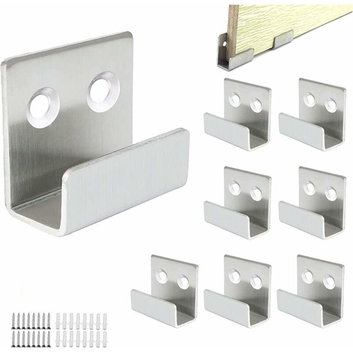 8 Pièces Crochets Muraux Épaissis En Acier Inoxydableadaptés à La Salle De Bain, à La Cuisine