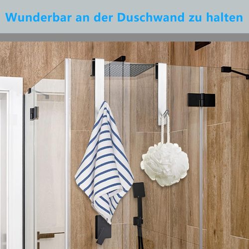Crochets De Porte De Douche 2 Pièces-crochets à Serviettes Sans Diamantt (7 Pouces)