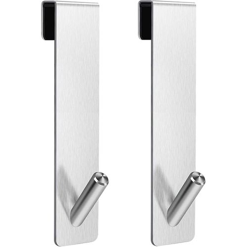 Crochets De Porte De Douche 2 Pièces-crochets à Serviettes Sans Diamantt (7 Pouces)