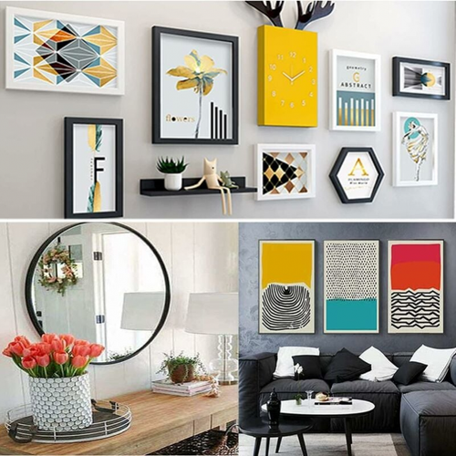 80 Pièces Accroche Cadre,accroche Tableau Crochet Tableau Crochet Mural.(d'or-40/argent-40)