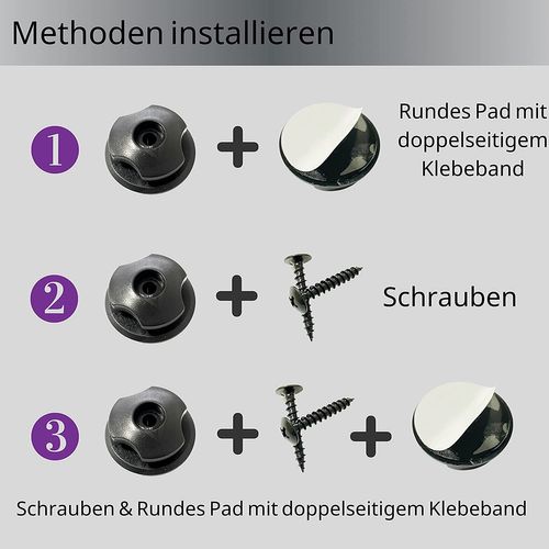 Crochet Ridelle De Bâche Ronds Inclus Vis Lot De 20 Boutons Ronds (20 Pièces) Pour Filet Remorque