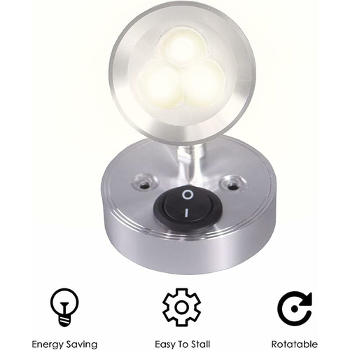 Projecteur LED 12v, Lampe De Lecture Murale, Paquet De 2, Lumière LED Pour Voiture