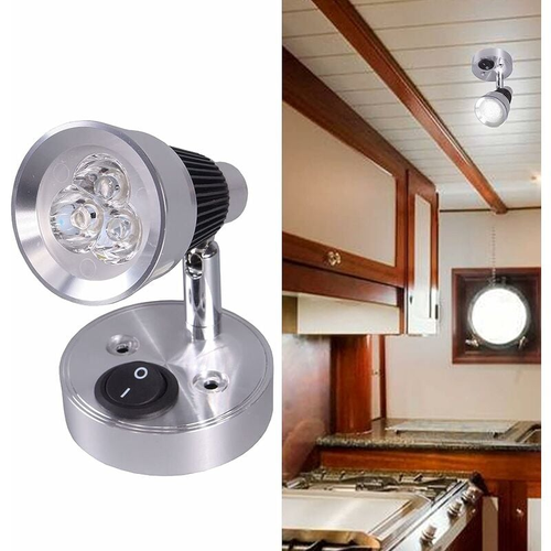 Projecteur LED 12v, Lampe De Lecture Murale, Paquet De 2, Lumière LED Pour Voiture