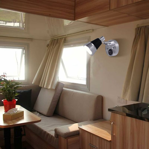 Projecteur LED 12v, Lampe De Lecture Murale, Paquet De 2, Lumière LED Pour Voiture