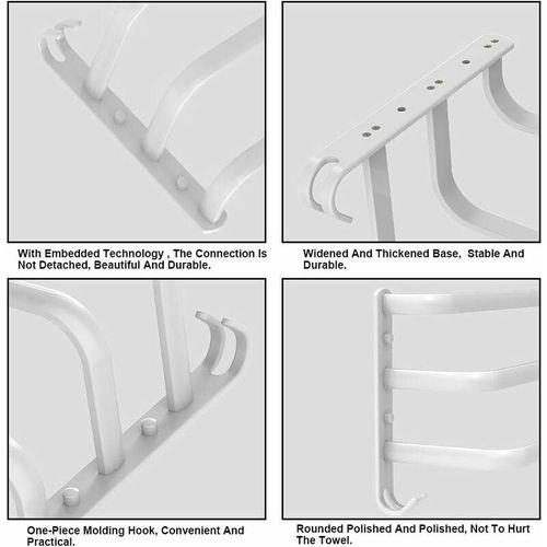 Porte-serviettes Mural Porte-serviettes Porte-serviettes De Salle De Bain Avec Crochet
