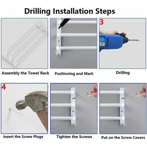 Porte-serviettes Mural Porte-serviettes Porte-serviettes De Salle De Bain Avec Crochet