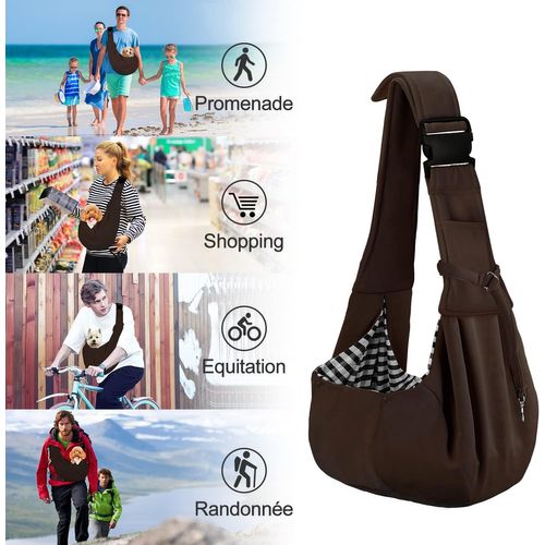 Harnais Pour Chien Marron, Harnais Réversible, Bretelles Pour Chien