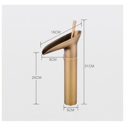 Mitigeur Cascade De Salle De Bain - Doré