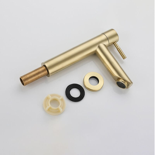 Robinet De Lavabo Doré Haut De Gamme, En Acier Inoxydable, Doux Au Toucher