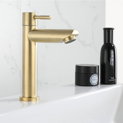 Robinet De Lavabo Doré Haut De Gamme, En Acier Inoxydable, Doux Au Toucher