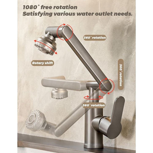 Robinet De Cuisine Flexible, Robinet De Salle De Bain à Rotation Libre