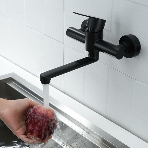 Robinet Mitigeur D'évier En Acier Inoxydable 304, Robinet De Cuisine Mural