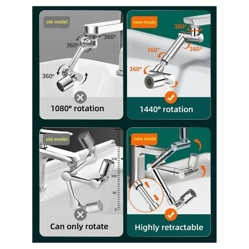 Rallonge de robinet, 2 modes de pulvérisation, robinet de cuisine