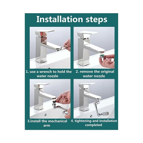 Rallonge de robinet, 2 modes de pulvérisation, robinet de cuisine