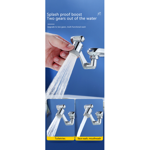 Aérateur De Robinet Rotatif à 1080 + 360 Degrés, Aérateur D'eau Rotatif, Artefact