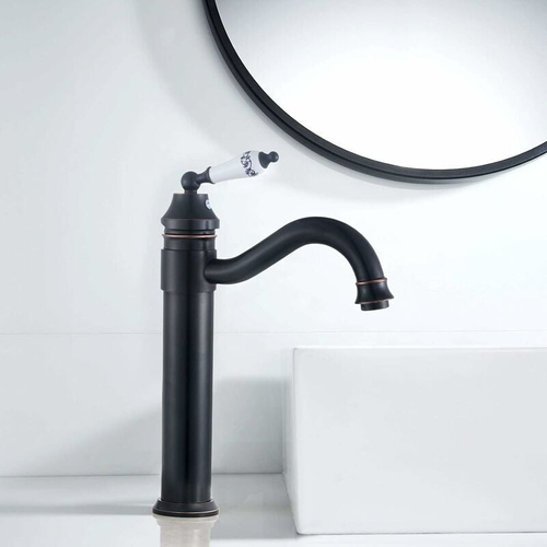 Mitigeur Lavabo Suspendu Vintage Noir