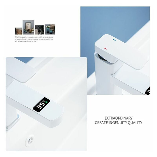 Robinet De Lavabo à Poignée Unique, Robinet De Salle De Bains En Laiton Pur, Aérateur