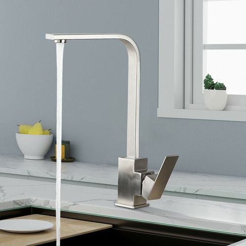 Robinet De Cuisine, Mitigeur De Cuisine Pivotant à 360°, Mitigeur De Cuisine En Acier Inoxydabl