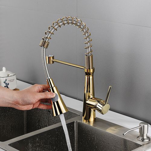 Robinet De Cuisine, Robinet à Ressort En Spirale, Robinet De Cuisine Rotatif à 360°