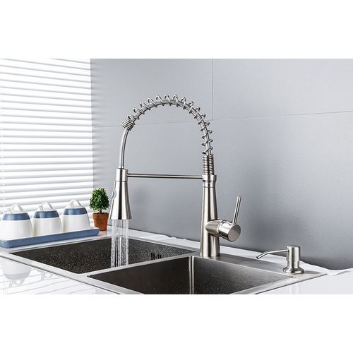 Robinet De Cuisine, Robinet à Ressort En Spirale, Robinet De Cuisine Pivotant à 360°