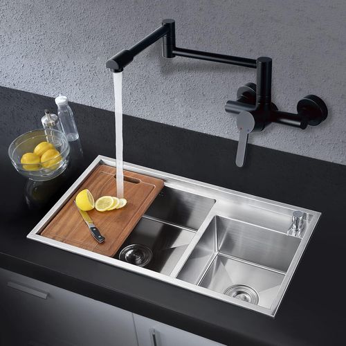 Robinet De Cuisine Mural Robinet De Cuisine Robinet D'évier Pivotant Robinet