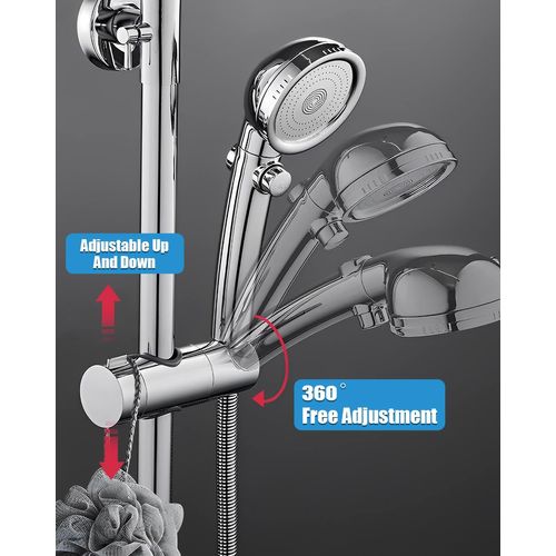 Support De Douche, Support De Pomme De Douche Coulissant Réglable 19-25 Mm