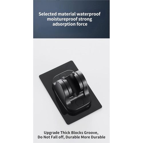 Support De Pomme De Douche, Support De Pomme De Douche Réglable En Plastique Noir