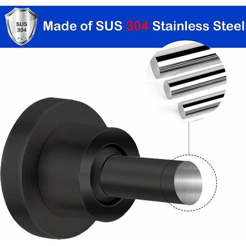 Support De Pomme De Douche Noir, Support De Pomme De Douche En Acier Inoxydable 304