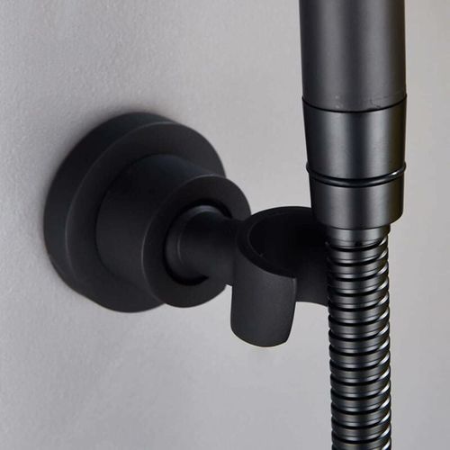 Support De Pomme De Douche Noir, Support De Pomme De Douche En Acier Inoxydable 304