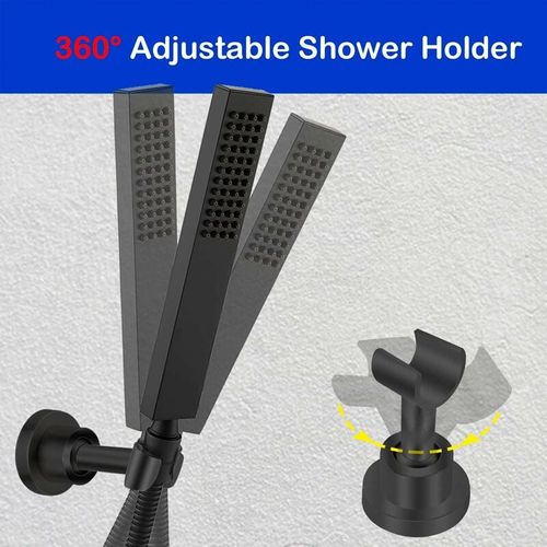 Support De Pomme De Douche Noir, Support De Pomme De Douche En Acier Inoxydable 304